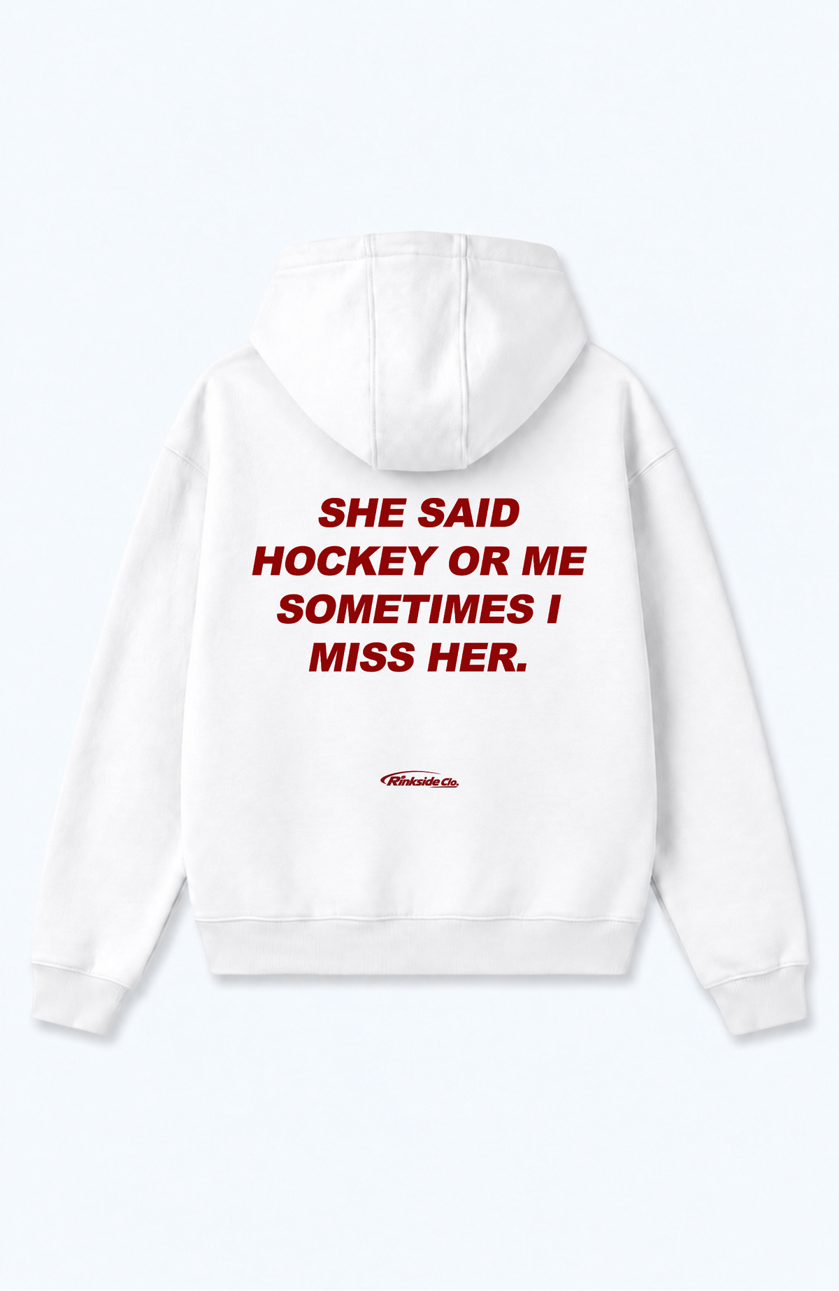 SHE SAID HOCKEY OR ME OVERSIZED HOODIE