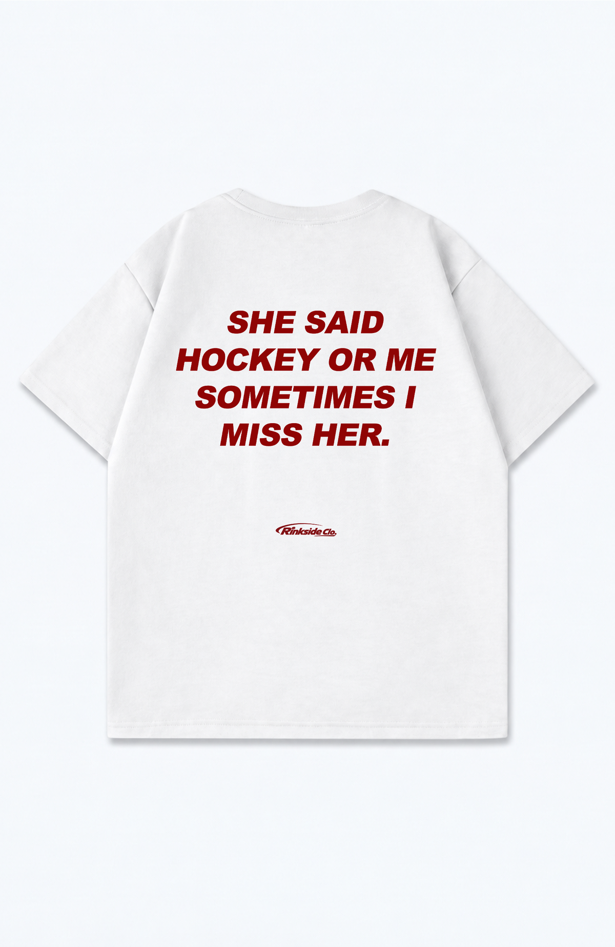 SHE SAID HOCKEY OR ME OVERSIZED SHIRT