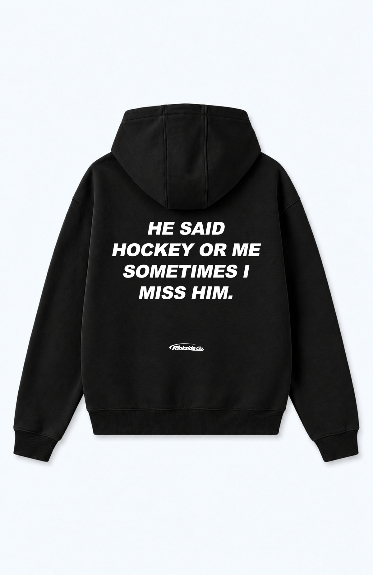 HE SAID HOCKEY OR ME OVERSIZED HOODIE