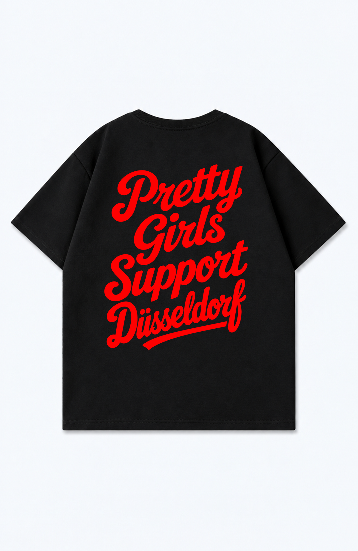 PRETTY GIRLS SUPPORT DÜSSELDORF OVERSIZED SHIRT