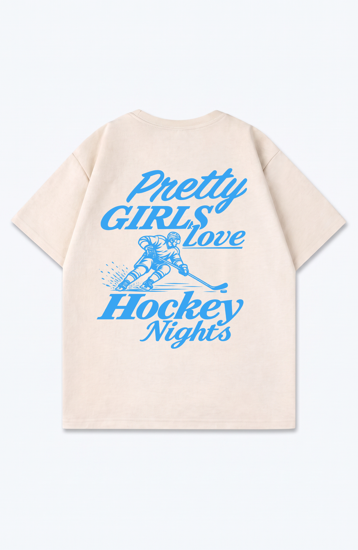 PRETTY GIRLS LOVE HOCKEY NIGHTS OVERSIZED SHIRT