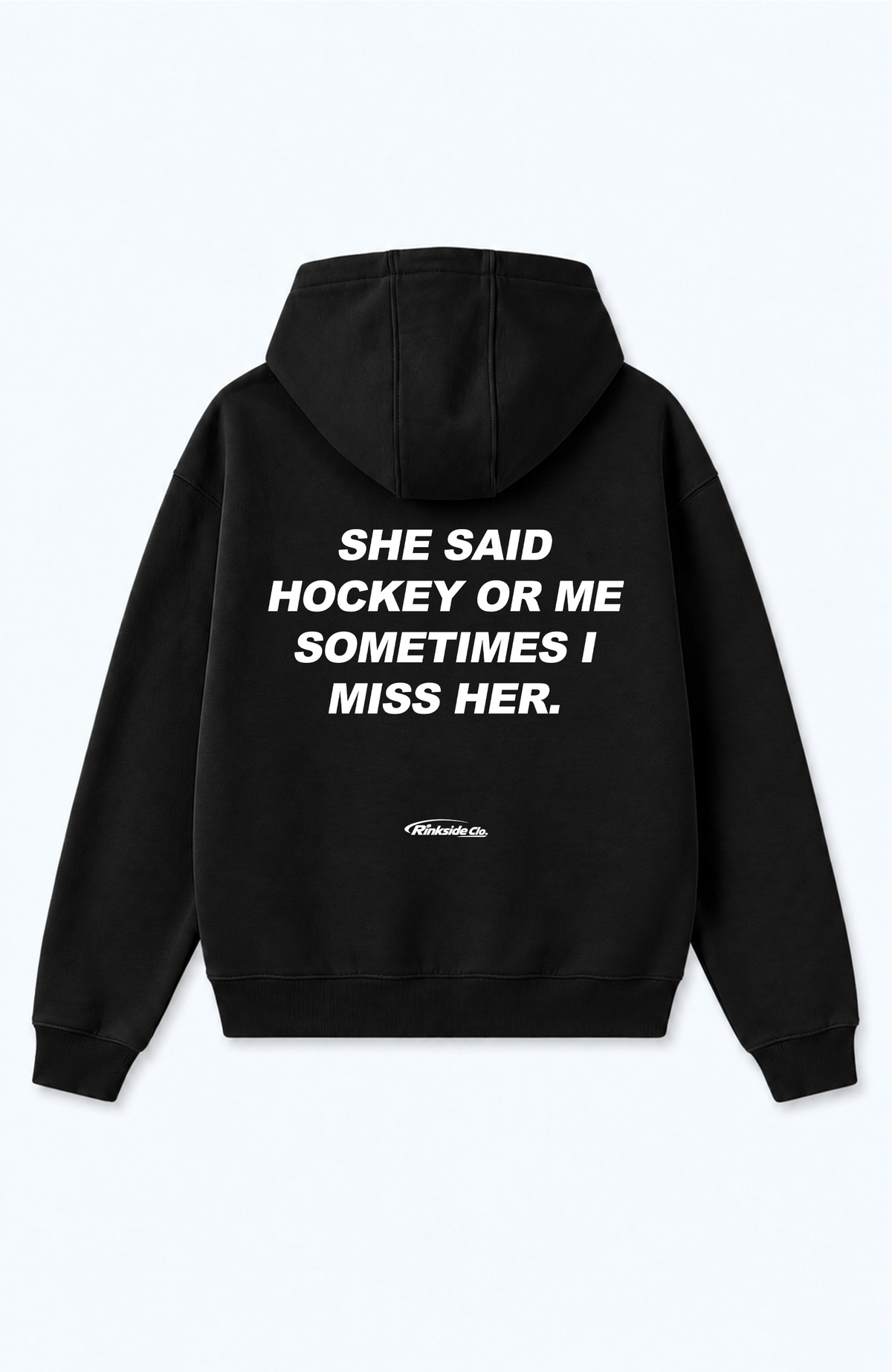 SHE SAID HOCKEY OR ME OVERSIZED HOODIE