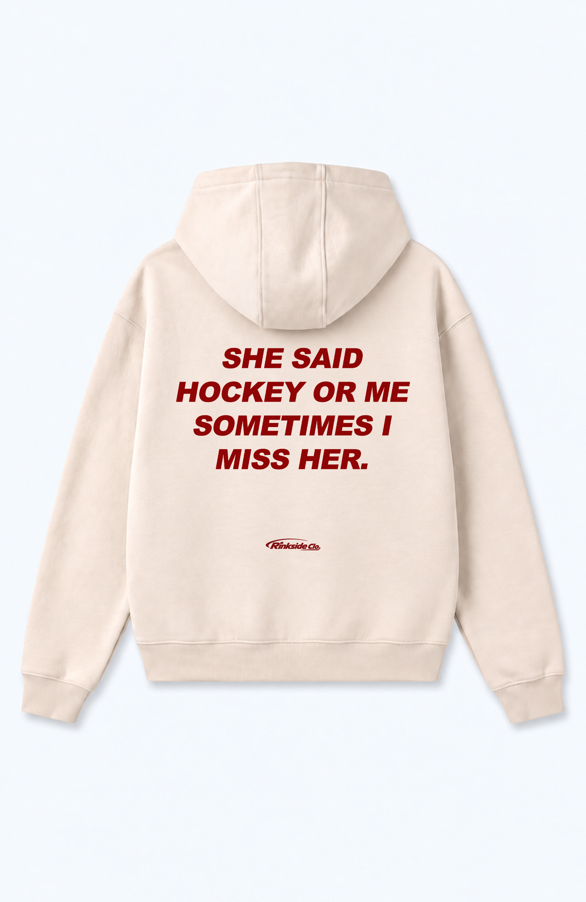 SHE SAID HOCKEY OR ME OVERSIZED HOODIE